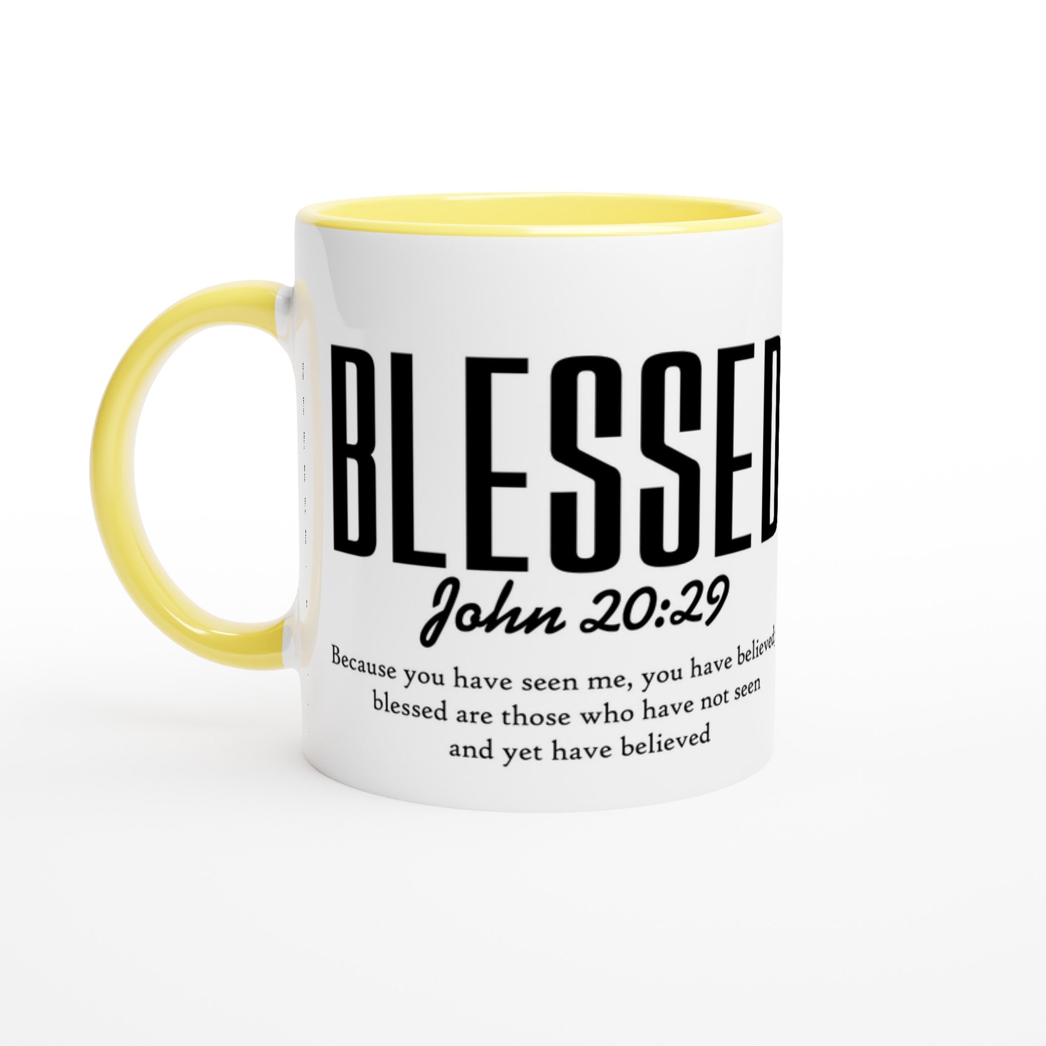 Blessed John 20:29 Scripture Mug – Ceramic 11oz, Dishwasher & Microwav ...